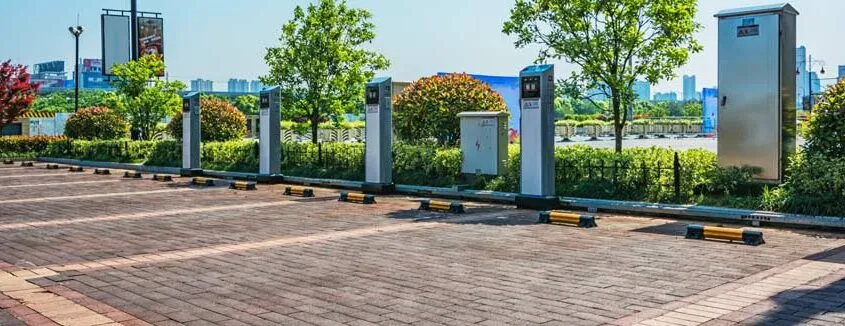 Electric vehicle charging point installed at a Leeds commercial premises